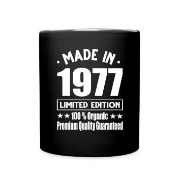 Made in 1977 Vintage Retro Limited Edition - Full Colour Mug - black - Front