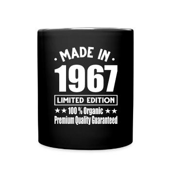 Made in 1967 Vintage Retro Limited Edition - Full Colour Mug - black - Front