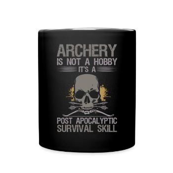 Le tir à l’arc n’est pas une chasse au passe-temps à long terme - Mug uni - noir - Devant