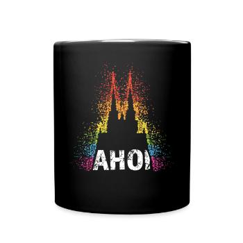 Ahoi Carnival LGBTQ Pride Cathédrale de Cologne Gay - Mug uni - noir - Devant