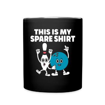 Ceci est ma chemise de remplacement Drôle bowling bowler - Mug uni - noir - Devant