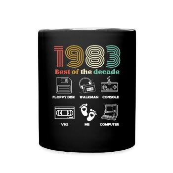 Best of the Decade 1983 - Humour Anniversaire - Mug uni - noir - Devant