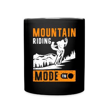 Le conducteur de motoneige dit - Mug uni - noir - Devant