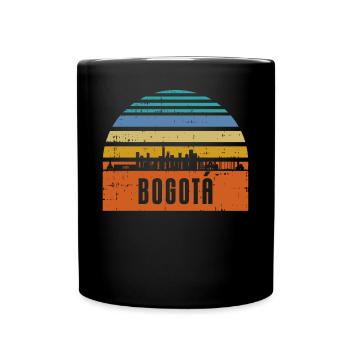 Bogotoa colombian skyline - Full Colour Mug - black - Front