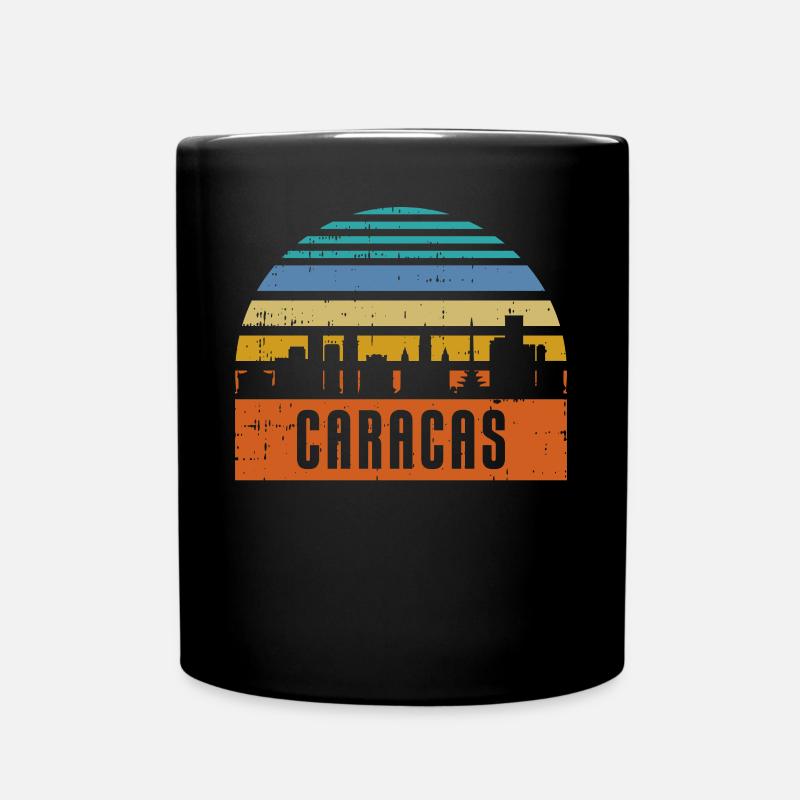 Caracas-skyline - Tasse einfarbig - Schwarz