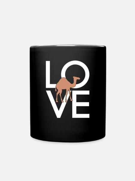 Dromedar - Tasse einfarbig - Schwarz