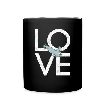 Adler - Tasse einfarbig - Schwarz - Vorne