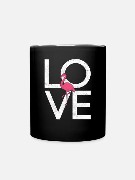 Flamingo - Tasse einfarbig - Schwarz