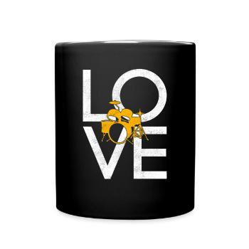 Percussion - Mug uni - noir - Devant