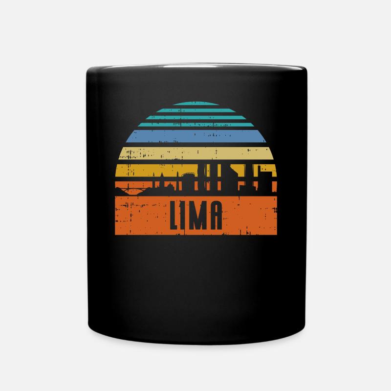 Lima Peru Skyline - Tasse einfarbig - Schwarz