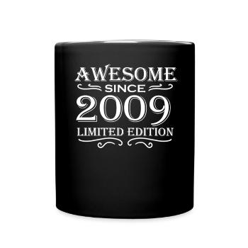 2009 - Vintage 2009 - Fantastic since 2009 - Full Colour Mug - black - Front