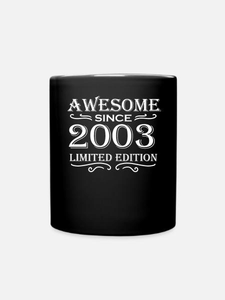 2003 - Vintage 2003 - Fantastic since 2003 - Full Colour Mug - black