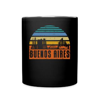 Buenos Aires Argentina Skyline - Full Colour Mug - black - Front