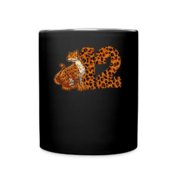 12 years old boy birthday Jaguar - Full Colour Mug - black - Front