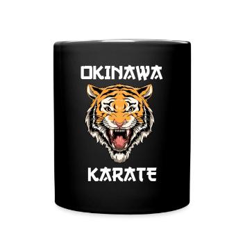 Karate Tiger Head - Karate Japanische - Tasse einfarbig - Schwarz - Vorne