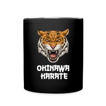 Okinawa Karate Angry Tiger - Karate Japanische - Tasse einfarbig - Schwarz - Vorne