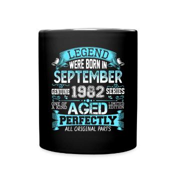 Septembre 1982 - cadeau du 40e anniversaire. Génial. - Mug uni - noir - Devant