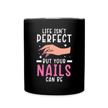 Nail Boss Nail Technician Manicurist Nail Tech - Full Colour Mug - black - Front