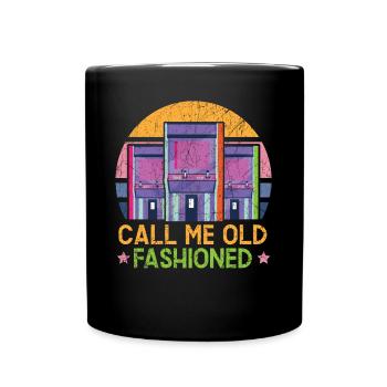 Call Me Old Fashioned Arcade Gamer Jeu vidéo - Mug uni - noir - Devant