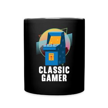 Klassischer Gamer Geek Videospieler Arcade Gaming - Tasse einfarbig - Schwarz - Vorne