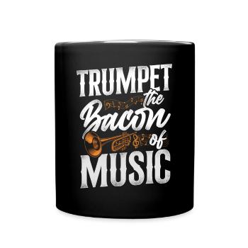 Trumpet Player Vintage Trumpet The - Tasse einfarbig - Schwarz - Vorne