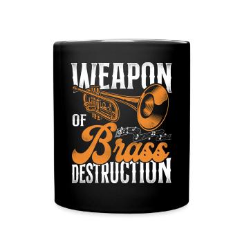 Trumpet Player Vintage Weapon Of - Tasse einfarbig - Schwarz - Vorne