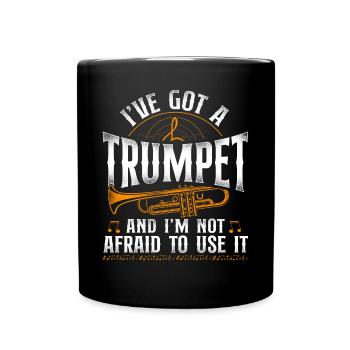 Trumpet Player Vintage I've Got A - Tasse einfarbig - Schwarz - Vorne