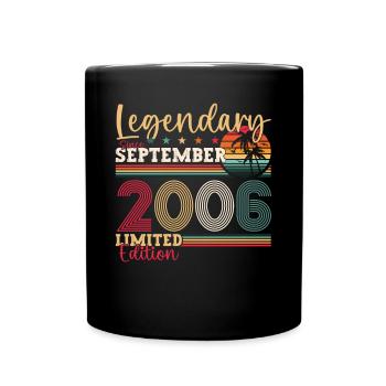 Legendary September 2006 16th Birthday Gift - Full Colour Mug - black - Front
