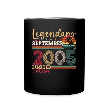 Legendary September 2005 17th Birthday Gift - Full Colour Mug - black - Front