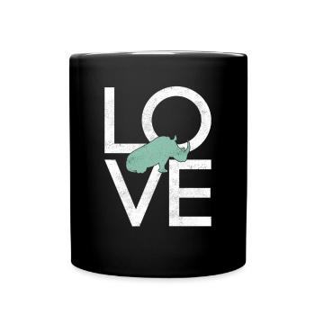 Nashorn - Tasse einfarbig - Schwarz - Vorne