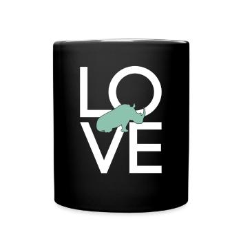 Rhinoceros - Full Colour Mug - black - Front