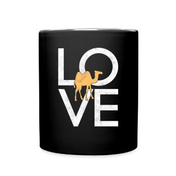 Chameau - Mug uni - noir - Devant