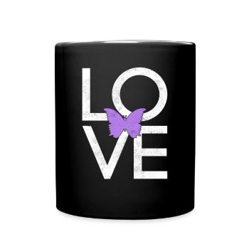 Butterfly - Full Colour Mug - black - Front