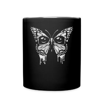 Zombiecore Esthétique Zombie Gothique Papillon - Mug uni - noir - Devant