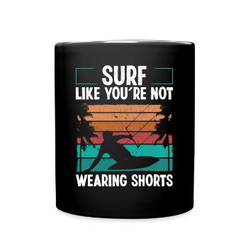 Kitesurfer Kite Kiteboarder Kitesurf Kiteboard - Tasse einfarbig - Schwarz - Vorne