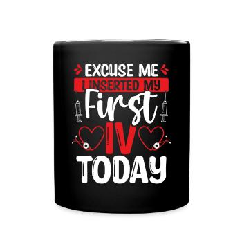 Nurse Vein Inserter Emergency Room Nursing - Full Colour Mug - black - Front