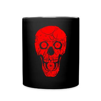 Zombiecore Ästhetik Gothic Totenkopf Zombie Weirdc - Tasse einfarbig - Schwarz - Vorne