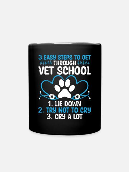Vet School Graduate Future Vet Tech Student - Tasse einfarbig - Schwarz