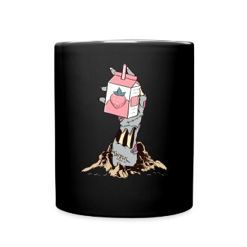 Zombiecore Esthétique Zombie Squelette Main - Mug uni - noir - Devant