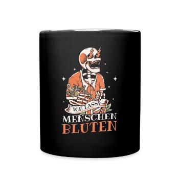 Tätowierung - Tattoo Tätowierer Tattoos - Tasse einfarbig - Schwarz - Vorne