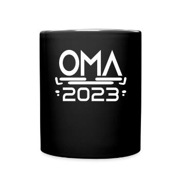 oma 2023 - Tasse einfarbig - Schwarz - Vorne