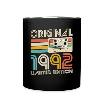 30. Geburtstag Jahrgang 1992 Original 1992 - Tasse einfarbig - Schwarz - Vorne