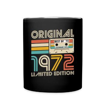 50. Geburtstag Jahrgang 1972 Original 1972 - Tasse einfarbig - Schwarz - Vorne