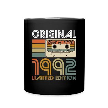 30. Geburtstag Jahrgang 1992 Original 1992 - Tasse einfarbig - Schwarz - Vorne