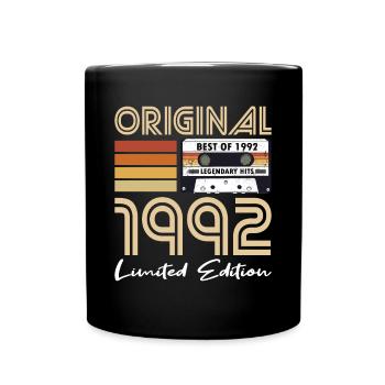 30. Geburtstag Jahrgang 1992 Original 1992 - Tasse einfarbig - Schwarz - Vorne