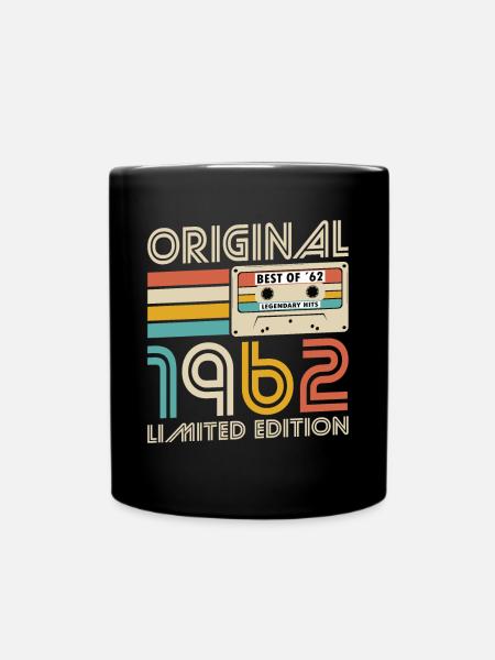 60. Geburtstag Jahrgang 1962 Original 1962 - Tasse einfarbig - Schwarz