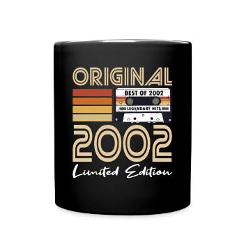 20. Geburtstag Jahrgang 2002 Original 2002 - Tasse einfarbig - Schwarz - Vorne