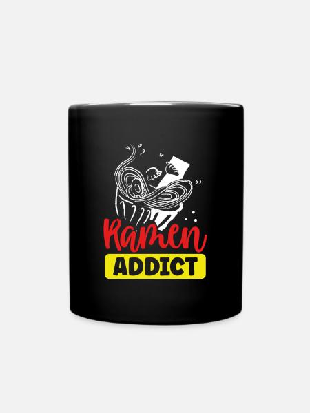 Ramen addicted - Full Colour Mug - black