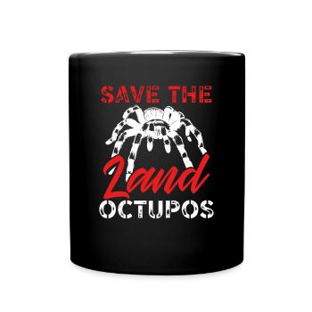 Save The Land Octopuses - Full Colour Mug - black - Front