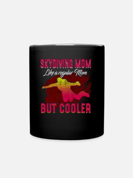 Skydiving Mutter - Tasse einfarbig - Schwarz